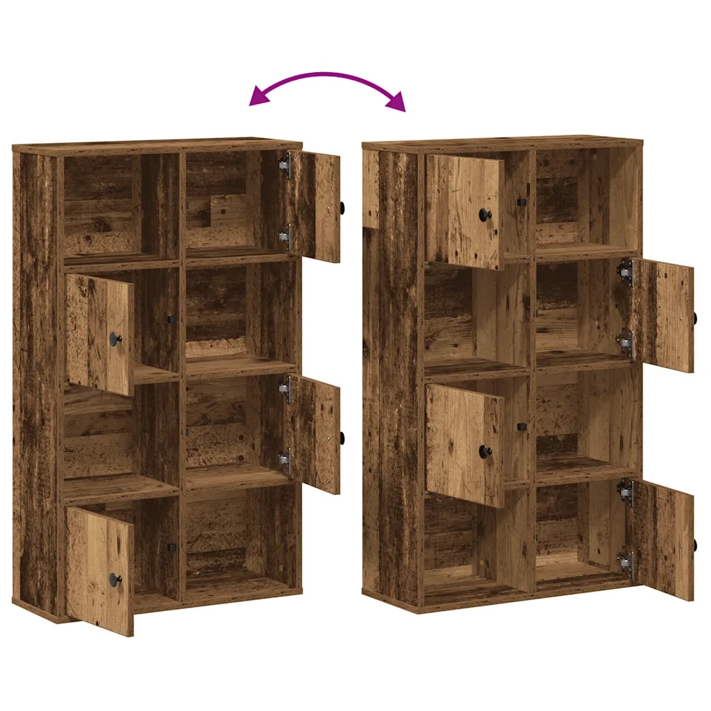 Libreria-Scaffale per Libri-Mobile di Stoccaggio Legno Vecchio 60x24x101,5 cm in Truciolato
