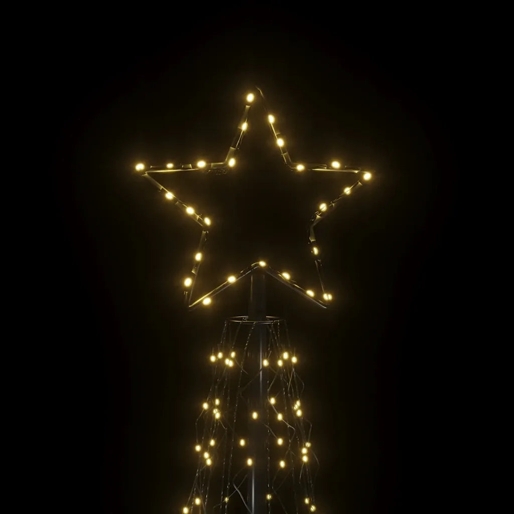 Albero di Natale a forma di cono luce Bianca Calda 500 LED 100x300 cm 343651