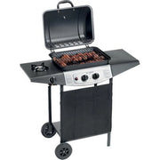 BARBECUE GAS DOUBLE COOKING SYSTEM 2+1 OMPAGRILL  FUOCHI 3 CM 98X43 H.CM 100 + ROCCIA LAVICA