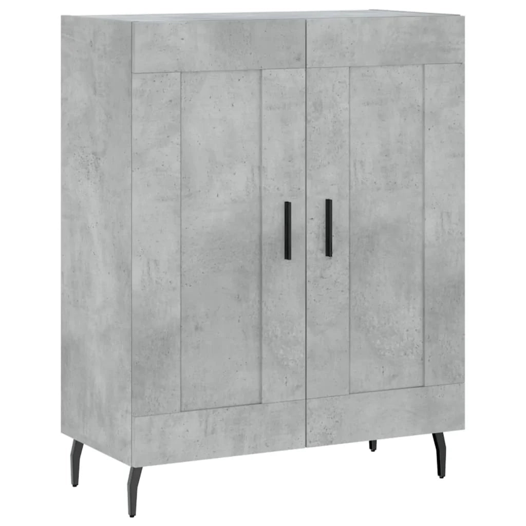 Buffet credenza cassettiera armadio mobile contenitore organizer cucina soggiorno salotto alto 69,5 x 34 x 180 cm legno ingegnerizzato grigio 02_0034496