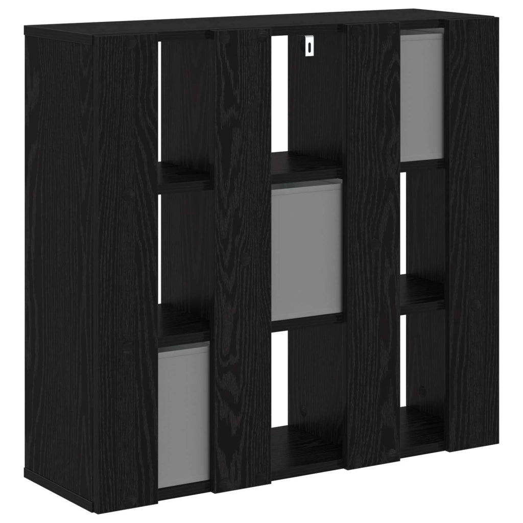 Credenza con cassetto Rovere Nero 73,5 x 24 x 69,5 cm 8000477