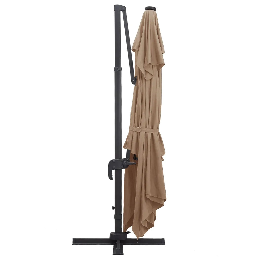 Ombrellone a Sbalzo con LED Palo in Alluminio 400x300 cm Talpa cod mxl 21046