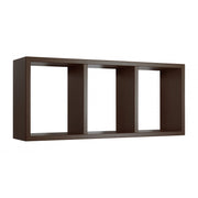 Mensola da Muro, Libreria Sospesa, Libreria da Parete, Scaffale da Parete, Wengè, 70x30 p15,5 cm - Tristano