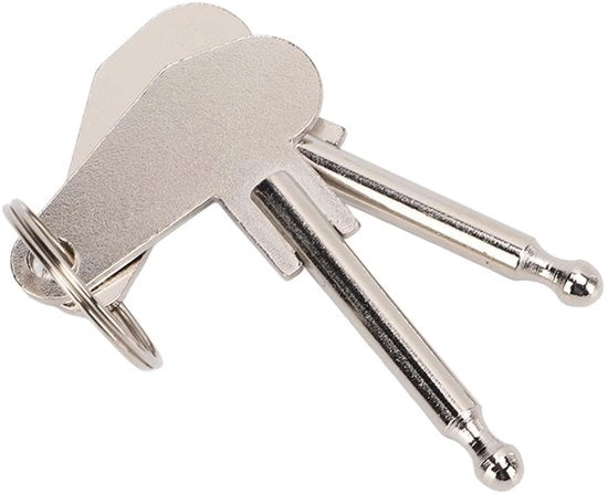 Set di chiavi per accensione universale da 2 - Contatti universali per trattori/macchine da movimento terra/autocarri - Materiale di alta qualità - Diametro 5mm - Duraturo e resistente all'usura - Chiave per accensione