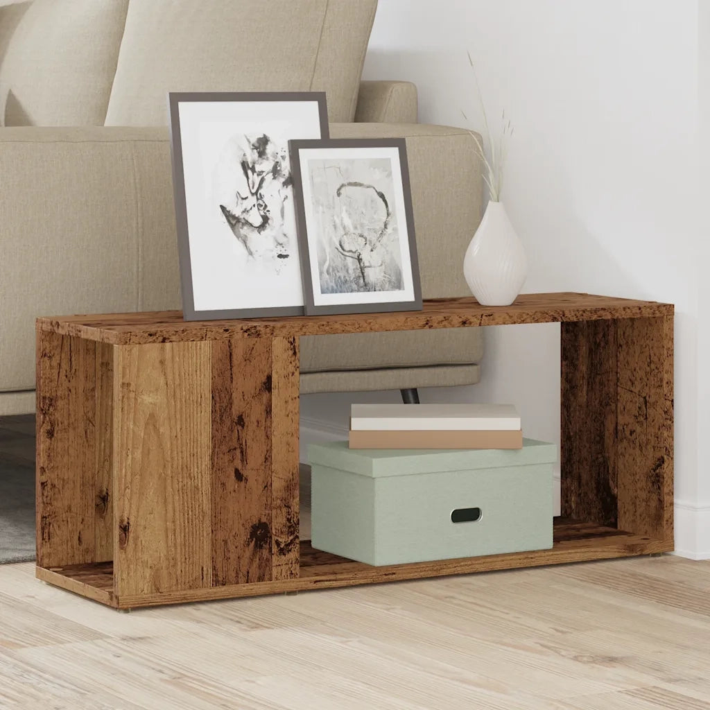 Mobile Porta TV Legno Vecchio 80x24x32 cm in Legno Multistrato 856732