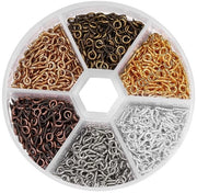 Occhiali a Viti 600 Unità - Appuntatori per Occhi - Mini Viti a Orecchio - Viti per Occhi - Materiale Duraturo - Per Accessori e Pendenti