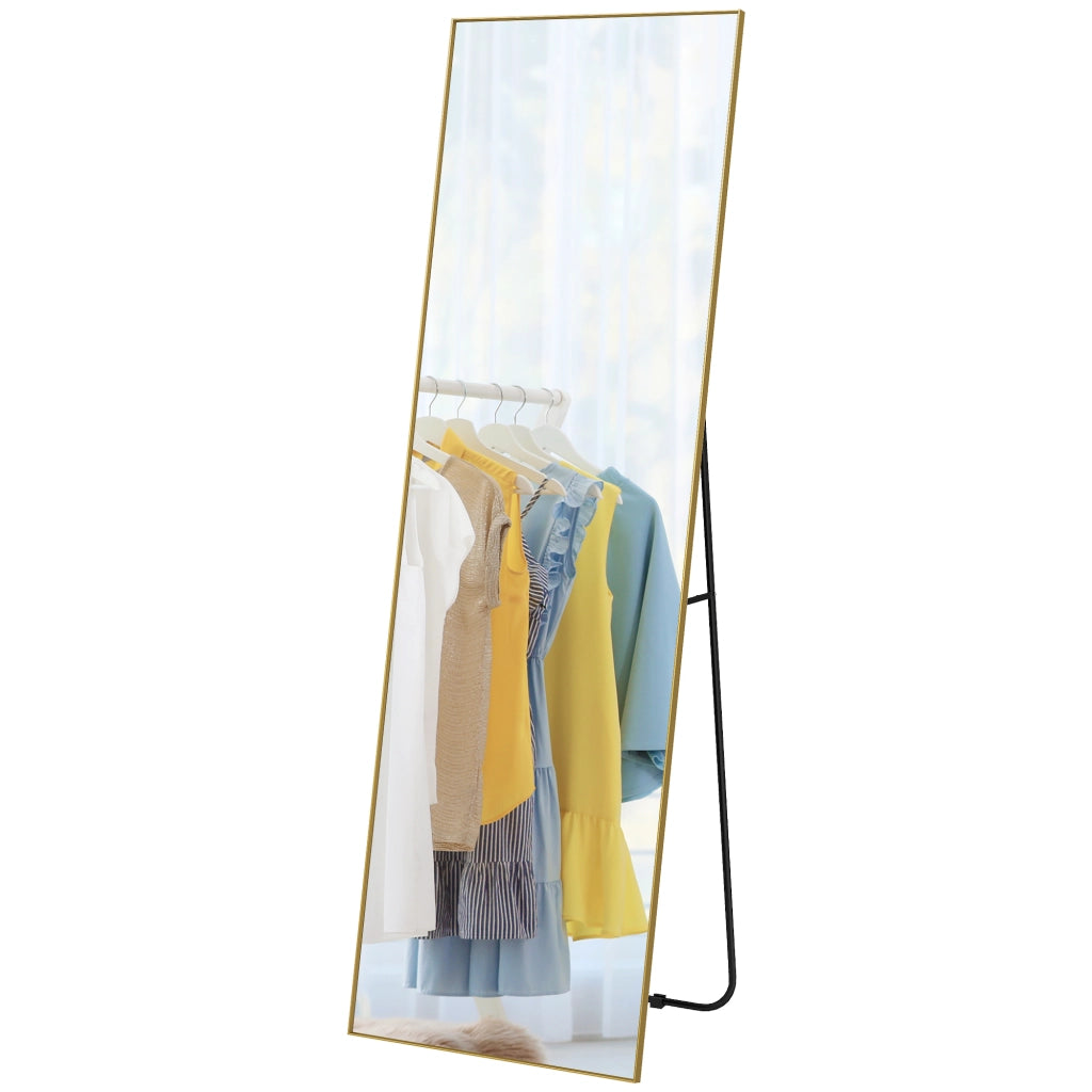 Specchio da Terra Rettangolare ¨C Xylo ¨C 50x160 cm Dorato