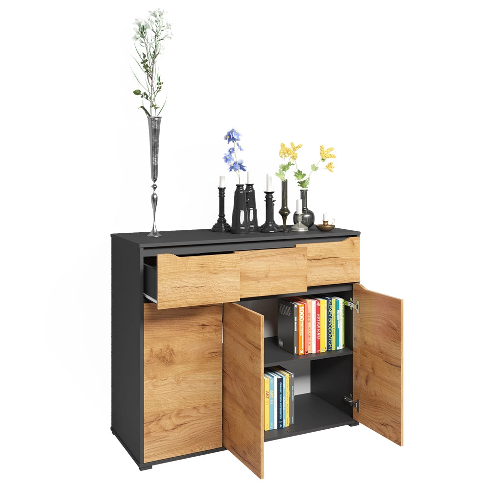 Vicco Credenza Quercia dorata 48 x 101.6 cm con cassetti