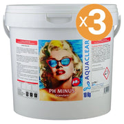 Riduttore Ph Minus Granulare Sodio Bisolfato Aquaclear, 3 Confezioni Da 10 Kg
