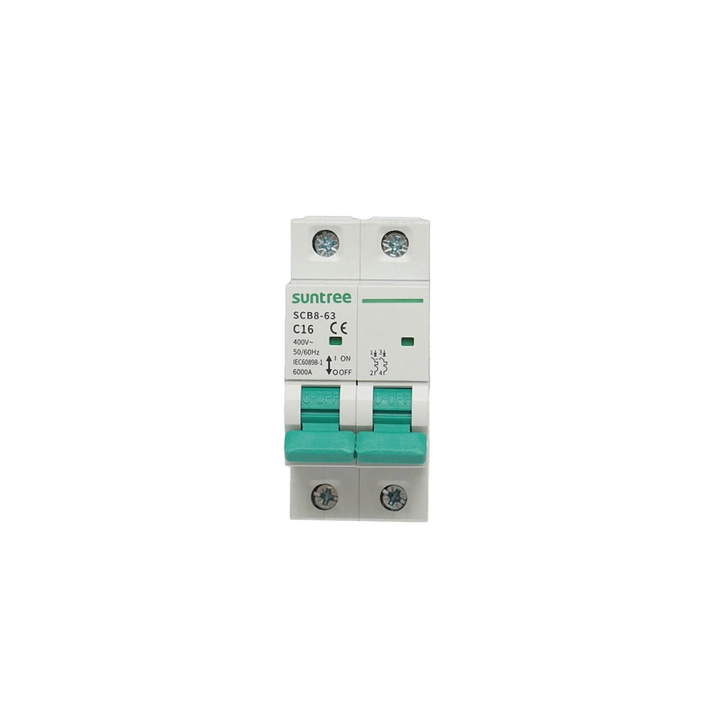 Interruttore automatico tipo 2P, 16A 400VAC Suntree