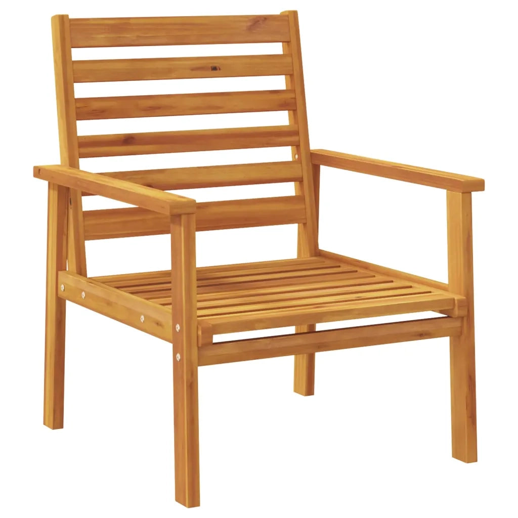 Poltrone da Giardino 2pz con Cuscino in Legno Massello Acacia 164776