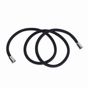 Trade Shop - Tubo Doccia Flessibile 1.8metri Nero Opaco 180cm Bagno Laccio Doccetta Box 87288 -