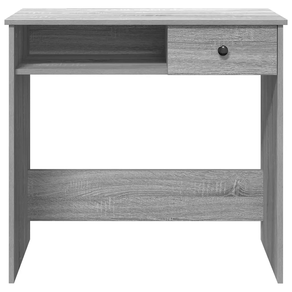 vidaXL Scrivania Grigio Sonoma 80x40x75 cm in Legno Multistrato