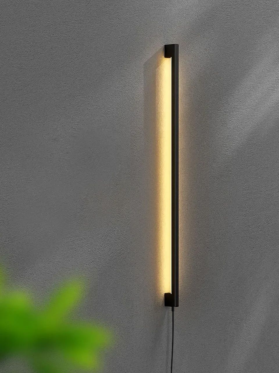 Applique Da Parete Led Lhj063-w 80cm Black