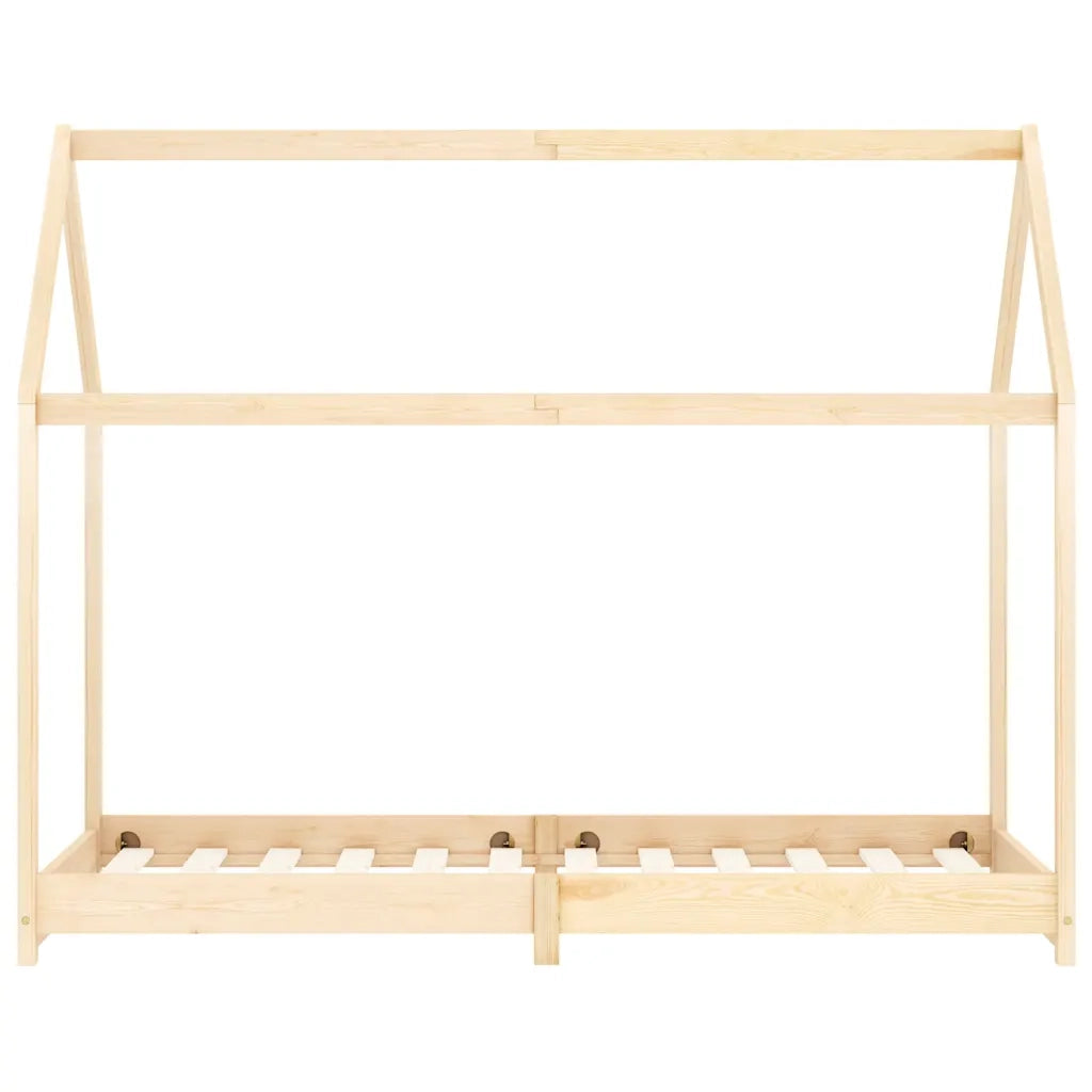 Giroletto per Bambini in Legno Massello di Pino 90x200 cm 283348