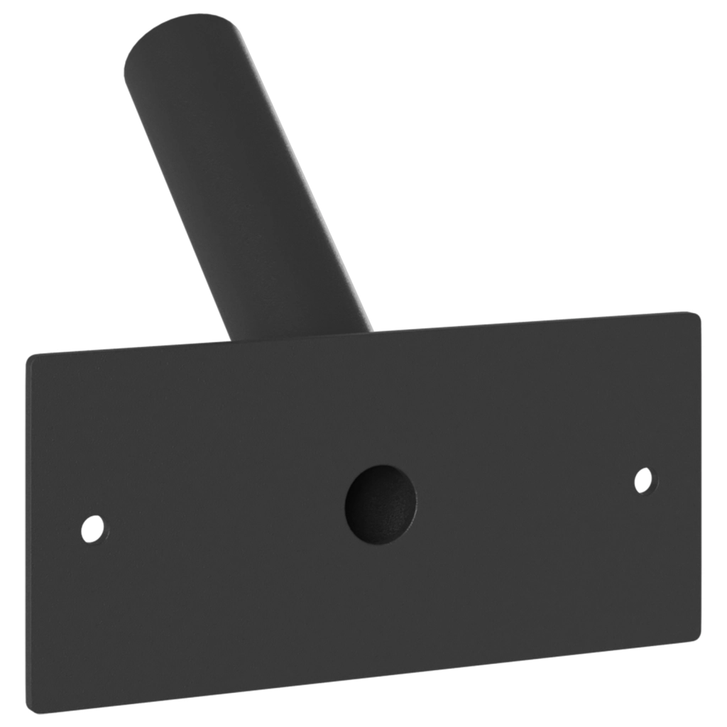 Supporto per bandiera  da parete per 1 bandiera in acciaio nero