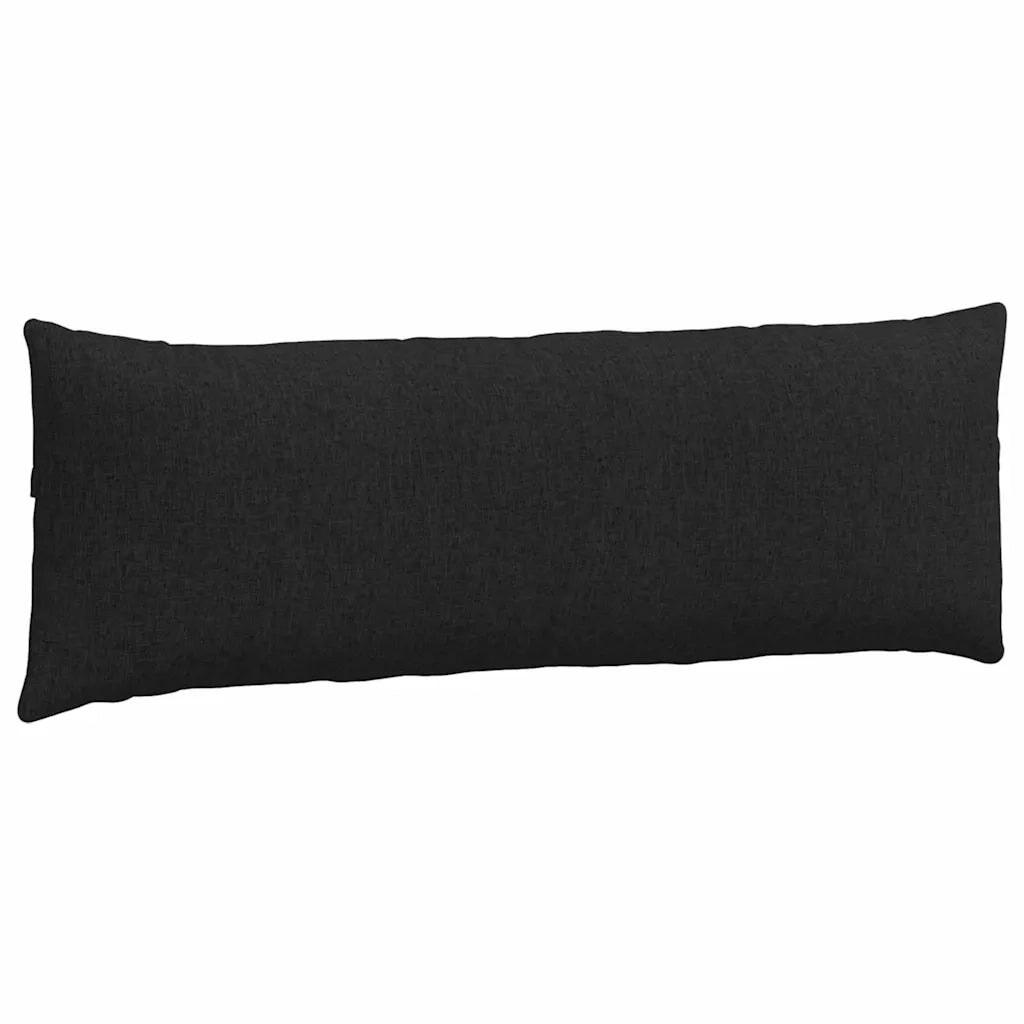 Cuscini da Divano 2 pz | Cuscini per sedie Nero 120 x 40 cm Tessuto