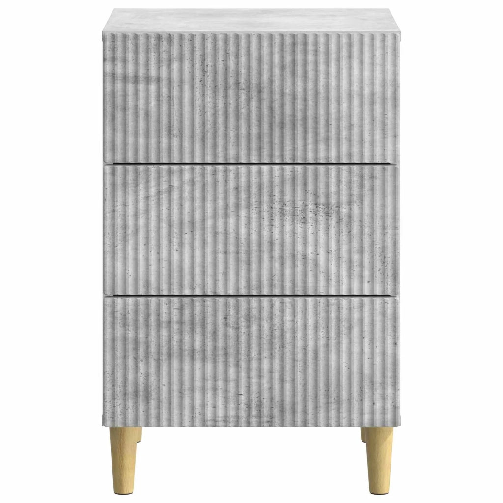 Armadio da Notte con cassetto Grigio Cemento 43 x 41 x 66,5 cm