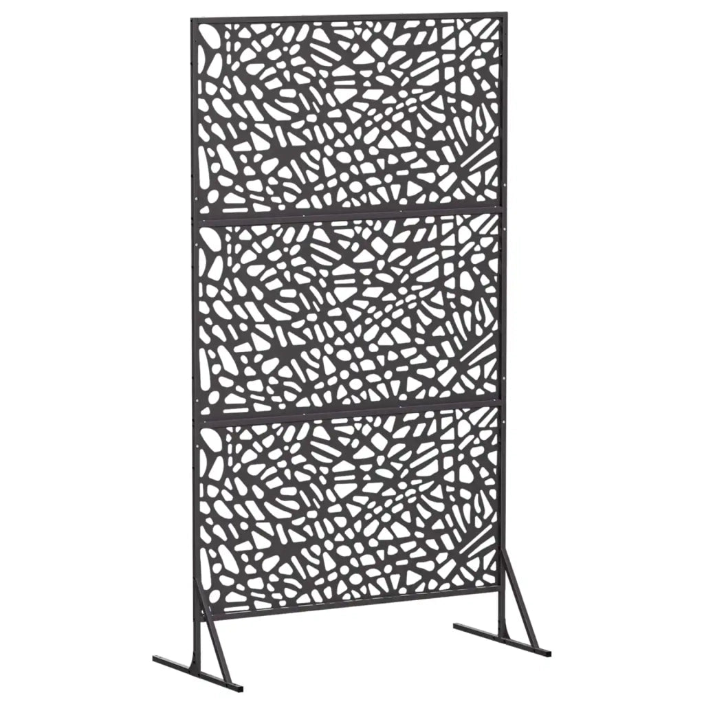 Schermo per Privacy 100 x 50 x 180 cm Acciaio Nero 8013405