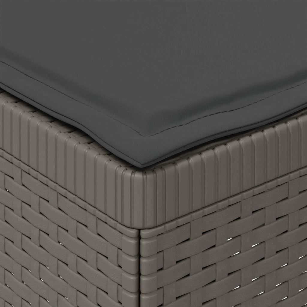 Divano da giardino 3 posti con cuscini in look rattan PP 8011917