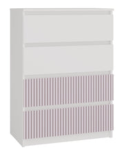 Cassettiera MALWA M4 ARTESO pink rosa per camera e soggiorno