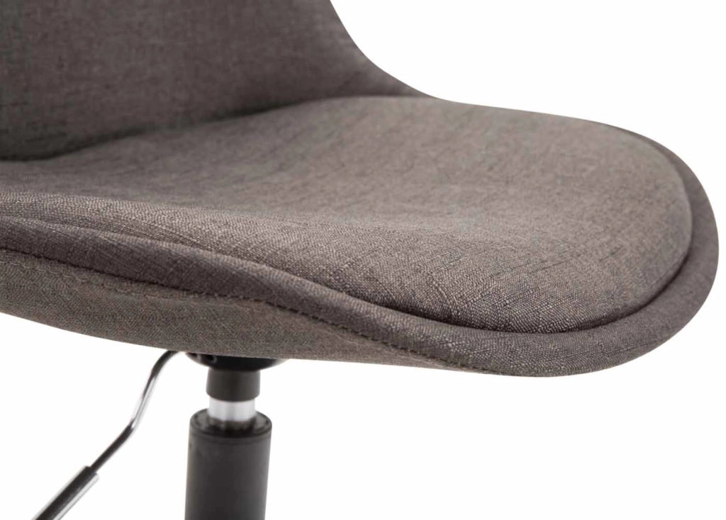 Set di 4 sedie da pranzo in tessuto Maverick grigio scuro,nero