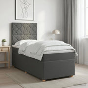 Letto box spring con materasso Grigio Scuro 80 x 200 cm Tessuto 3453761