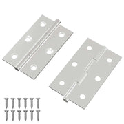 Cerniera Tinta unita 2 pz Argento 58 x 35 x 1 mm Acciaio CFW6619498
