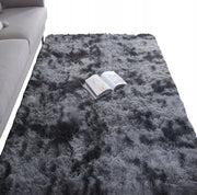 Tappeto peluche grigio scuro morbido shaggy spesso 300x200cm