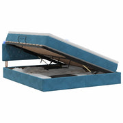 Letto con contenitore LED e materasso Blu Scuro 180 x 200 cm 3459208