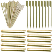 Set di 100 Spiedini e 10 Clip per Tartine per Finger Food e Buffet