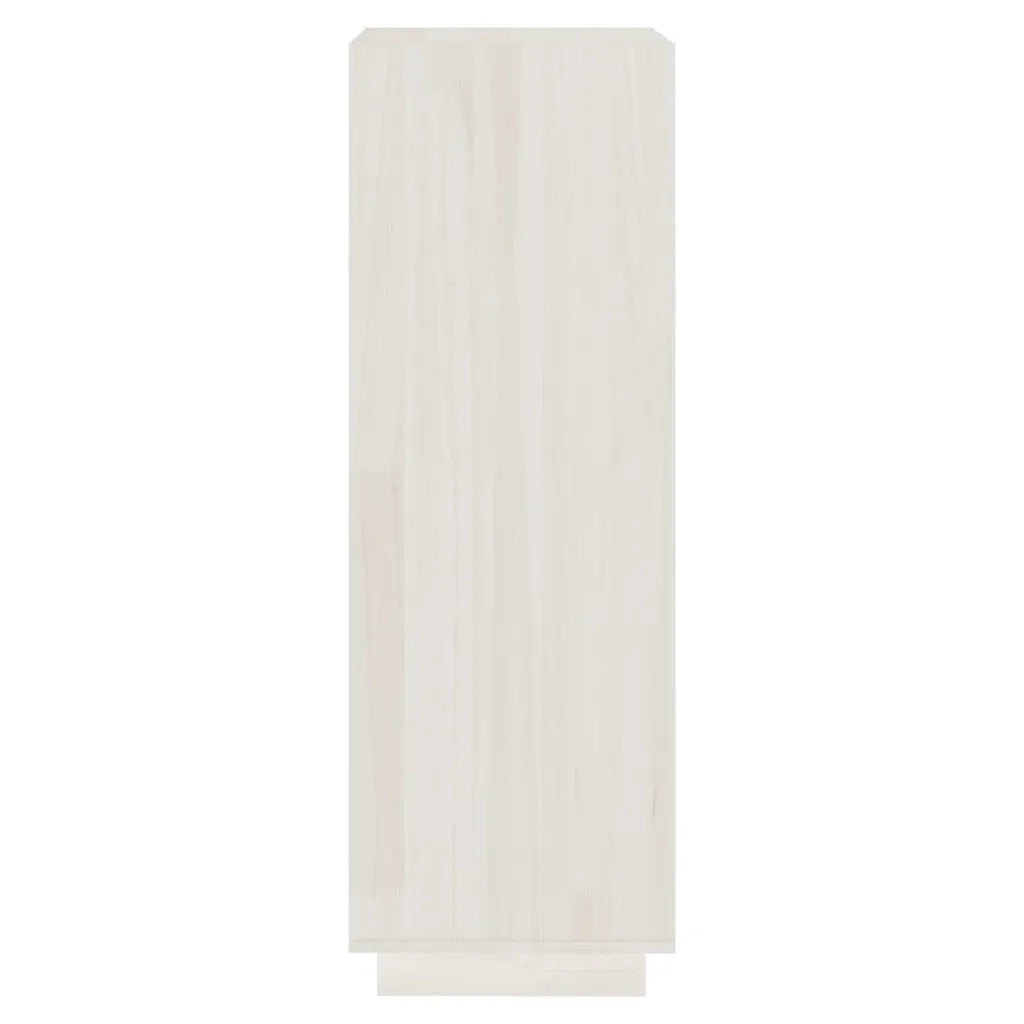 Libreria/Divisorio Bianco 40x35x103cm in Legno Massello di Pino 810845