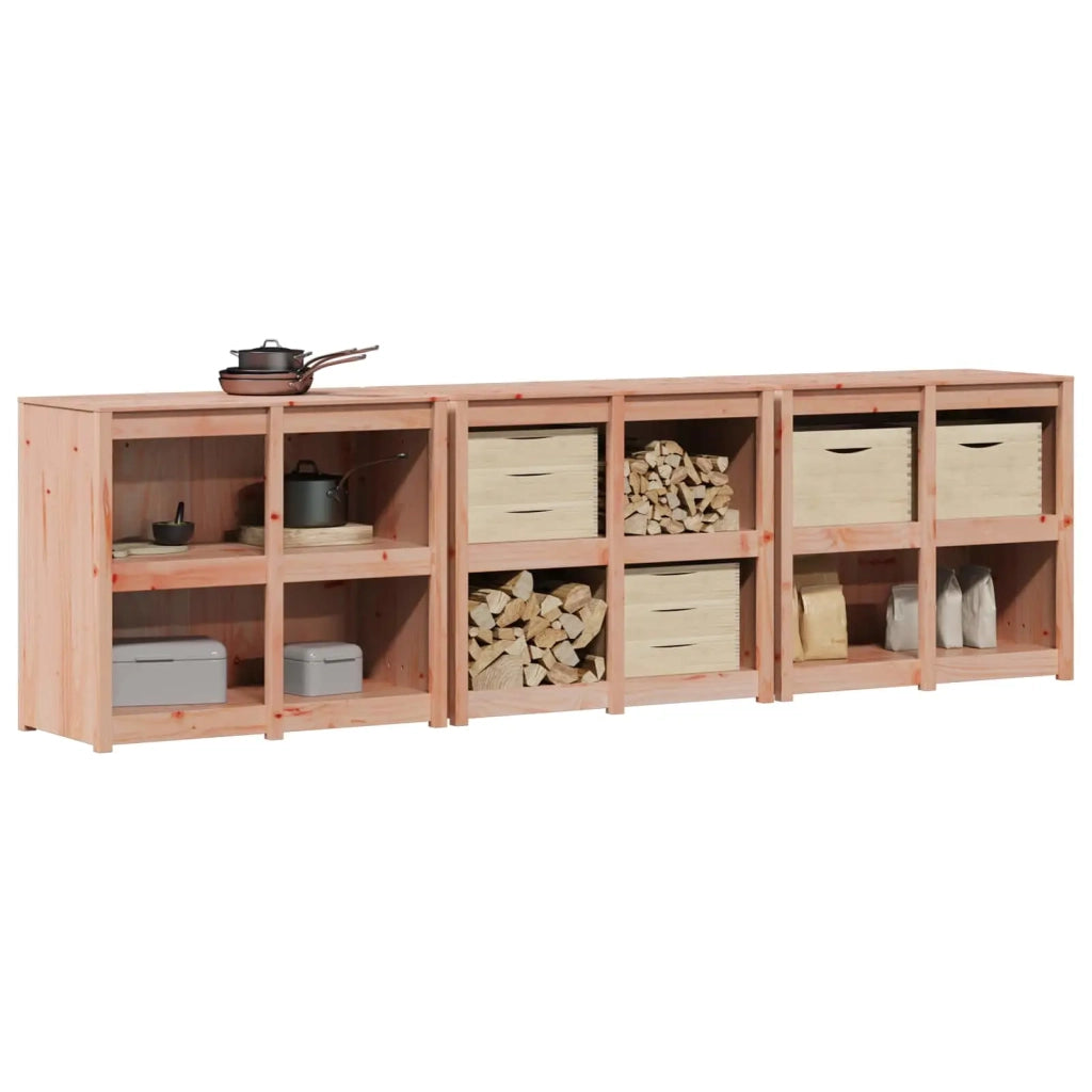 Mobile da cucina da esterno MEPPEL 3 pz Douglas Naturale 3443811