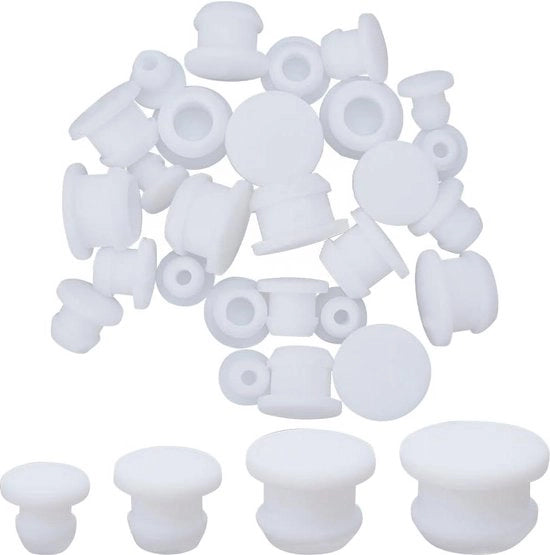 Set di 32 Porcellane di Silicio Riciclabili per Sale e Pepe - Flessi di Sostituzione per Sale e Pepe - Accessori Cucina per la Casa.