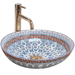 Lavabo Da Appoggio Rea Arte Blue