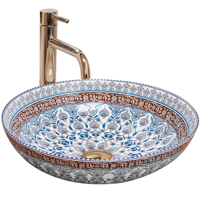 Lavabo Da Appoggio Rea Arte Blue