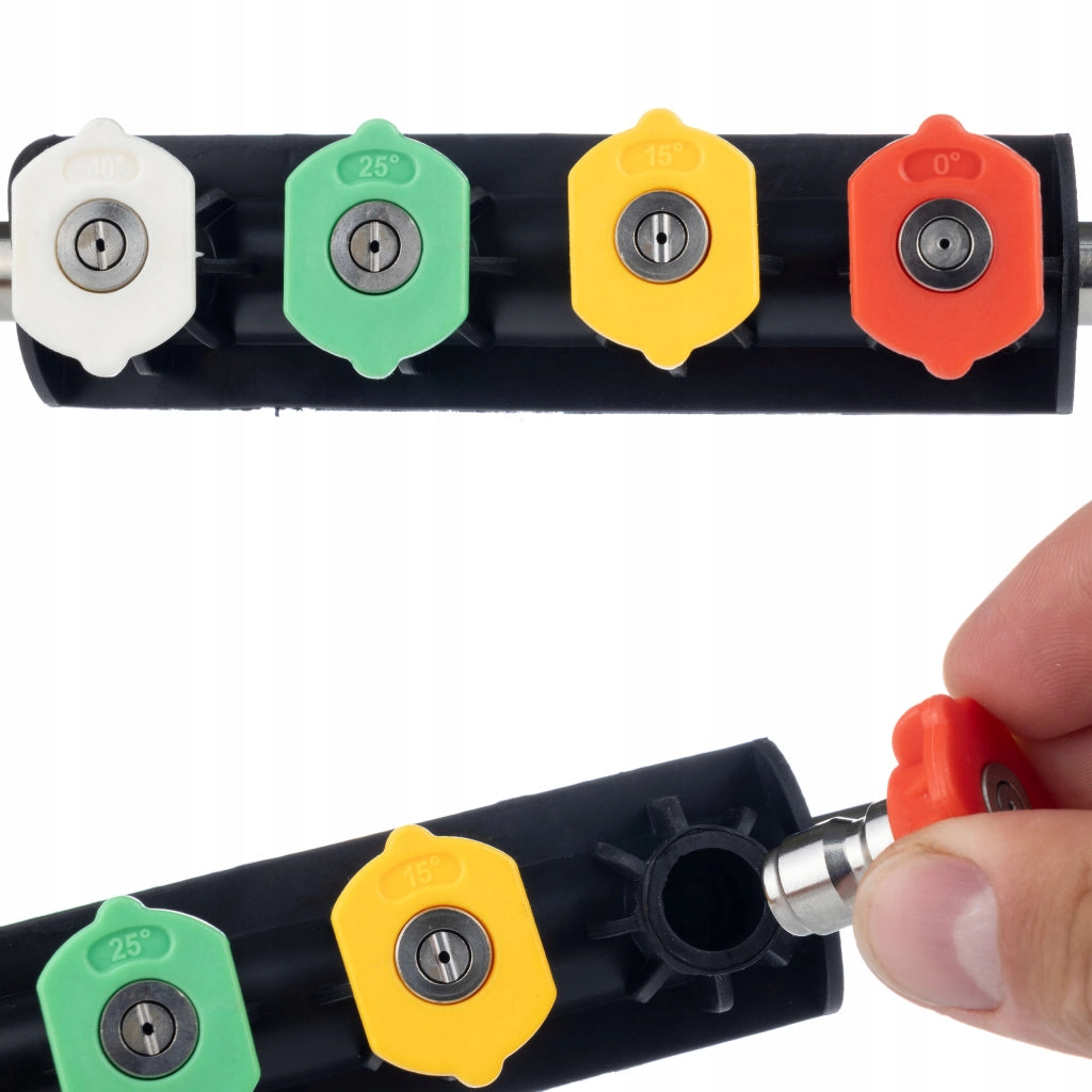 Lancia Alta Pressione M22M Pro 5Q – Set 5 Ugelli 1/4" | Compatibile con Idropulitrici Kranzle, Makita, Oleo-Mac