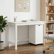 Set di Scrivania e Armadietto 2 pz Bianco 3438781