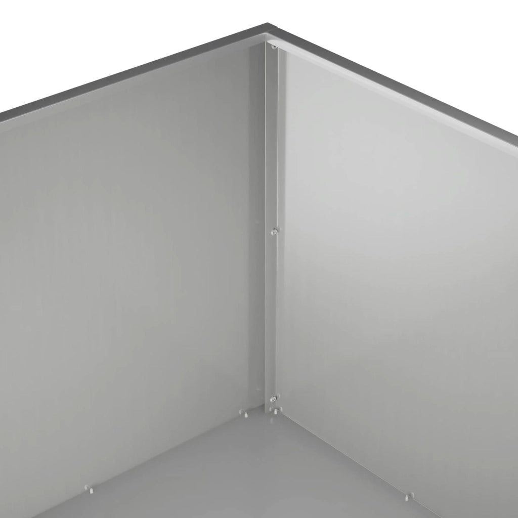 Vaso da giardino Argento 60 x 60 x 40 cm Acciaio zincato 8005102