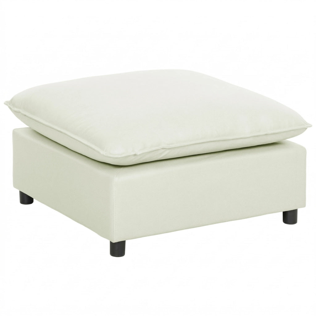 Pouf imbottito ¨C zephmum ¨C crema 75x75x40