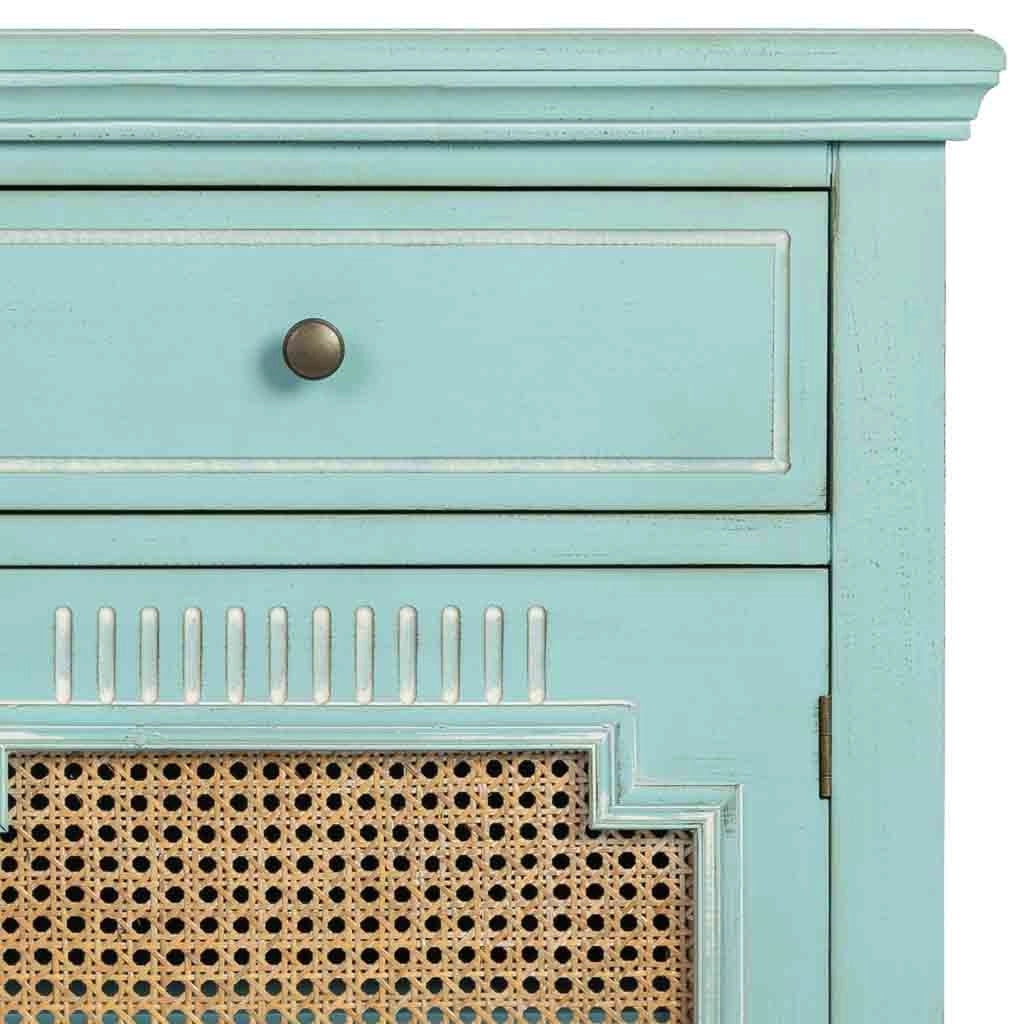 Mobile da ingresso in legno con 2 ante e 2 cassetti 106x38x78,5h cm