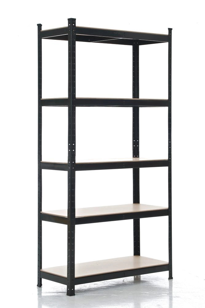 Scaffale zincato ad alta portata nero,90x40x180 cm