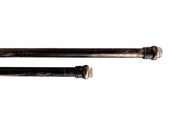 Bacchette Tende A Pressione Bastone Tenda Estensibile Astina Con Molla - 70-100 - Nero-Rame