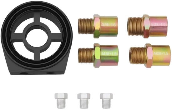 Kit di adattamento filtro olio sandwich - Adattatore di pressione - Adatto per M18 M20 M22 - Per diverse veicoli