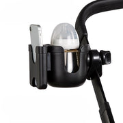 Accessorio Combinato 2-in-1 per Bicicletta e Carrello per Bambini - Supporto per Bicicletta e Carrello - Modello Compatibile con Carrelli e Buggy - Nero