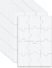 Set di Puzzoli da Colorare 10 Pezzi - Puzzolo 10x15cm - Puzzolo Personalizzabile - Attività DIY - Attività di Ricreazione - Materiali di Alta Qualità