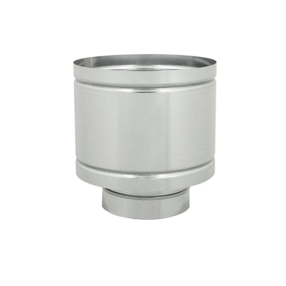 Fumaiolo terminale a botte 4 venti zincato base tonda f femmina 250mm