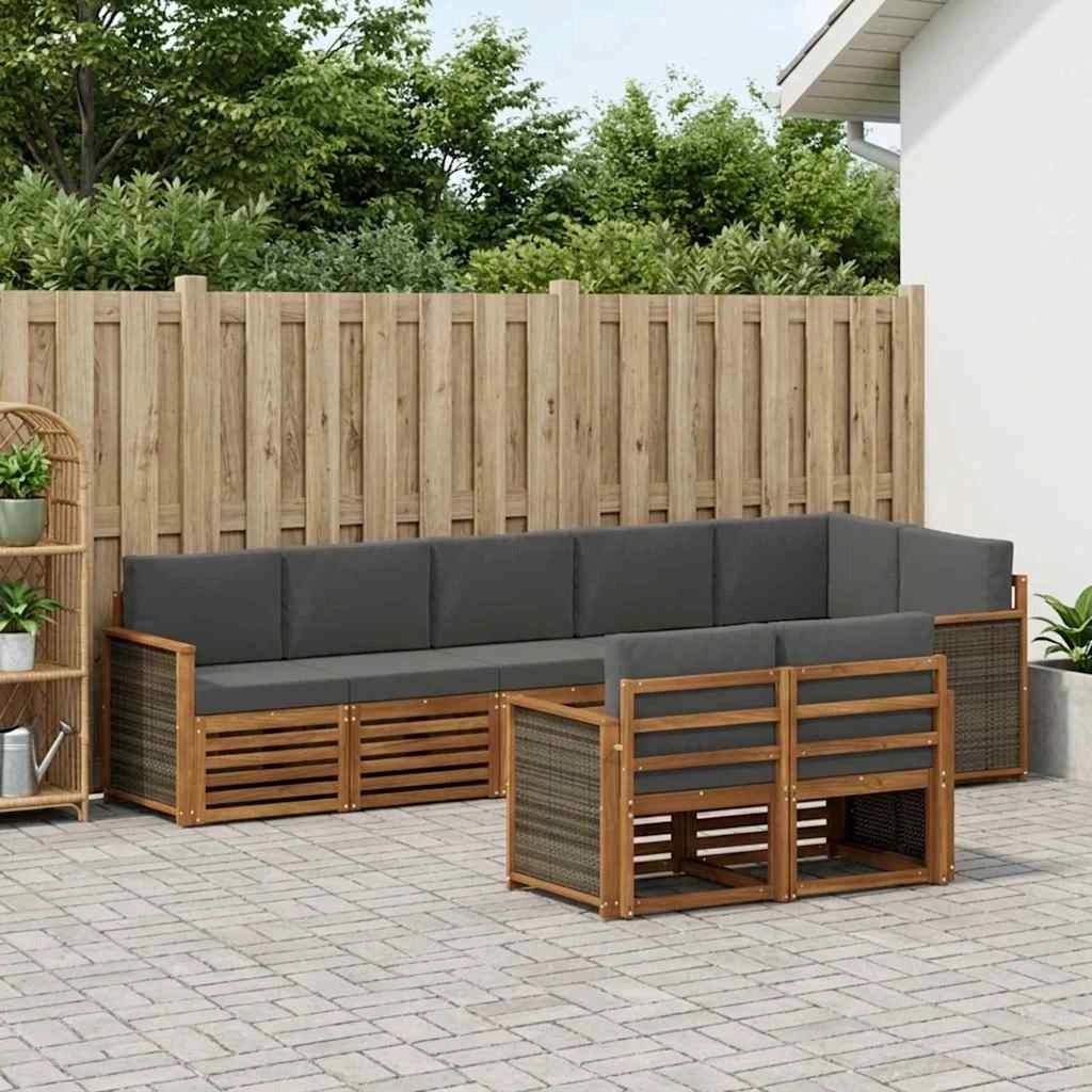 Set di divani da esterno 7 pz 3384498