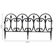 Trade Shop - Recinzione Per Giardino Steccato Bordo Per Prato In Polipropilene Dim 32x60cm -