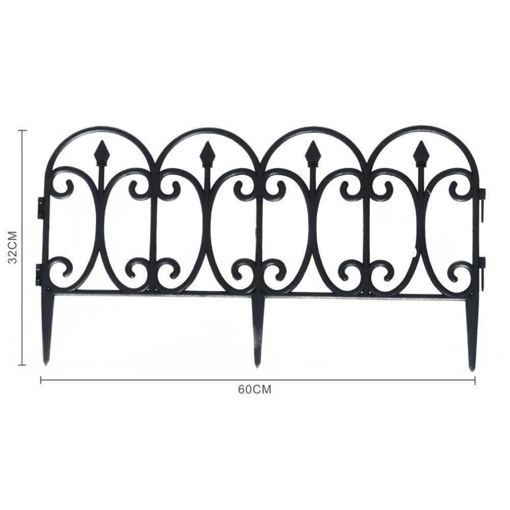 Trade Shop - Recinzione Per Giardino Steccato Bordo Per Prato In Polipropilene Dim 32x60cm -